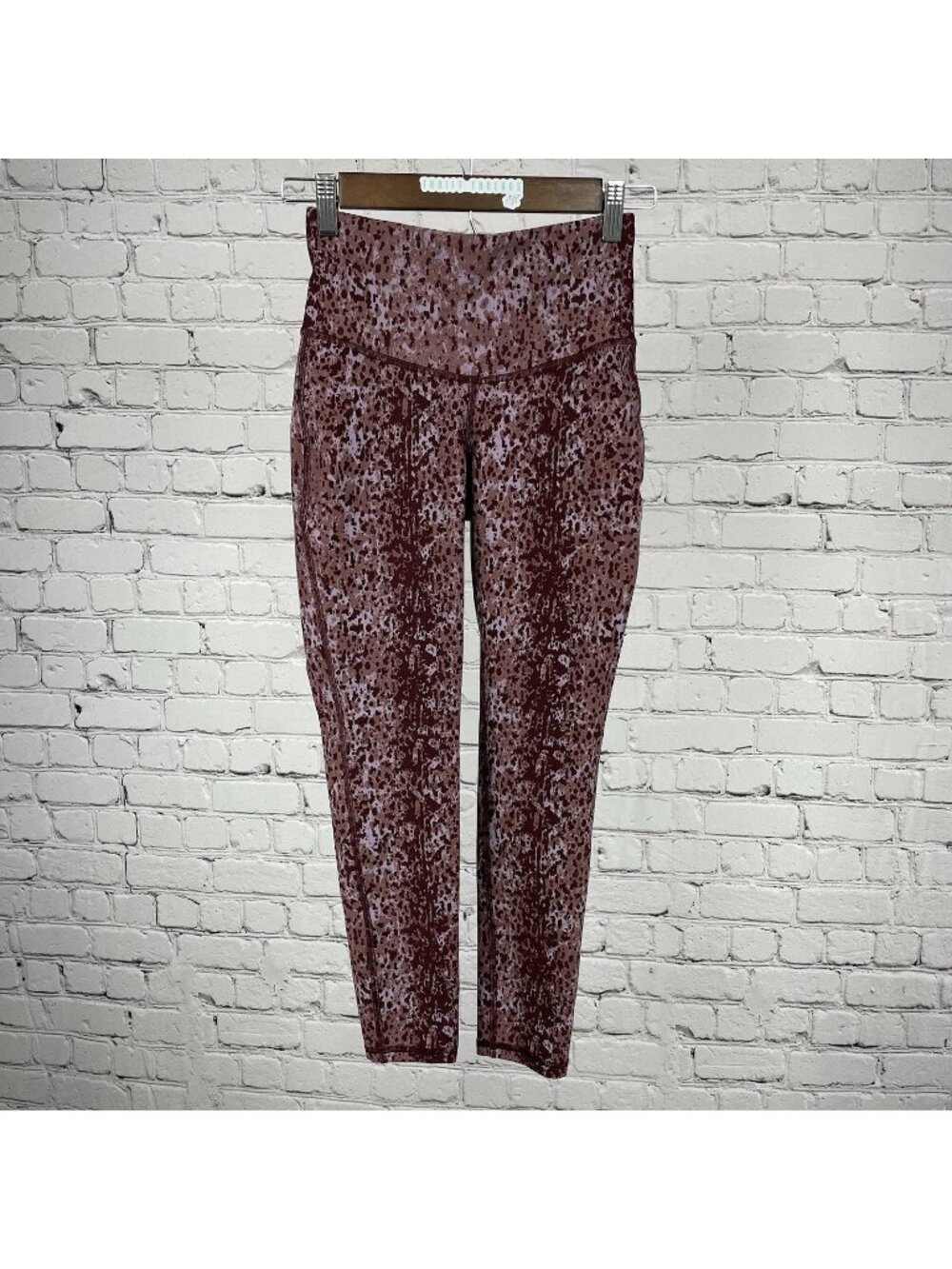 MICHI Print Athleisure Mid Rise Yoga Workout Ankle Stretch Leggings Size XS